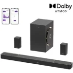 ULTIMEA Skywave F40 Boom – Barra de sonido 5.1.2 canales con Dolby Atmos, Subwoofer 6,5" con cable, Bluetooth, Control por App, Negro