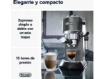 Cafetera Express De’Longhi Dedica EC685.BK – 15 bar, Thermoblock, Espumador, 1,3 L, Negro - Imagen 7