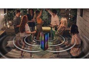 Torre de sonido Samsung MX-B50/ZF – 240 W, bidireccional, luces LED, batería 18 h, IPX5, negro - Imagen 2