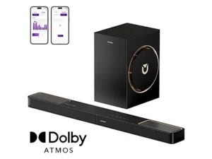 ULTIMEA Skywave F30 Boom – Barra de sonido 3.1.2 Dolby Atmos, Subwoofer 6,5″ con cable, Bluetooth 5.4, Control por App, Negro