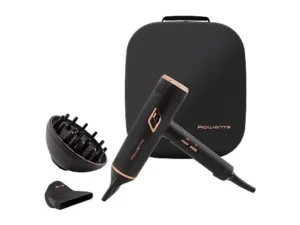 Rowenta Maestria Ultimate Experience CV9920 – Secador 2000 W Air-to-Care Iónico, 9 Ajustes, Motor BLDC, Difusor + 2 Boquillas, Negro / Cobre - Imagen 10