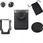 Canon PowerShot V10 Advanced Vlogging-Kit - Cámara Compacta 4K, Sensor 1", Kit de Vlogging, Negro