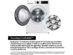 Lavadora Samsung WW90CGC04DAEEC, 9 kg, 1400 rpm, Clase A, AI SmartThings, Blanco - Imagen 8