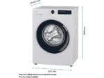 Lavadora Candy ProWash 500 BR 412BL8-S, 12 kg, 1400 rpm, Clase A-20%, Wi-Fi, Blanco - Imagen 3