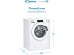 Lavadora Candy Smart Pro CO 12105TW4/1-S, 10 kg, 1200 rpm, Clase B, Wi-Fi, Blanco - Imagen 5