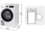 Lavadora Samsung WW90CGC04DAEEC, 9 kg, 1400 rpm, Clase A, AI SmartThings, Blanco - Imagen 11
