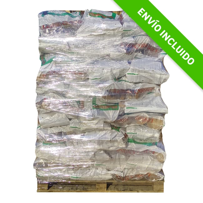 ERTZTTRSEESER Palet de Leña de Olivo LEÑAS OLIVER – 840 kg (2,2 m³, palet retráctil, madera natural) - Imagen 1