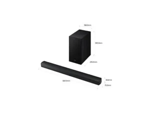 Barra de sonido Samsung HW-B650F/ZF – 3.1 canales, Subwoofer inalámbrico, Bluetooth, 370W, Negro - Imagen 7