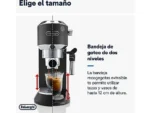 Cafetera Express De’Longhi Dedica EC685.BK – 15 bar, Thermoblock, Espumador, 1,3 L, Negro - Imagen 4