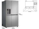 Frigorífico Americano LG GSLC41PYPE, 638 L, No Frost, Clase E, Depósito de Agua, Inox Antihuellas - Imagen 20