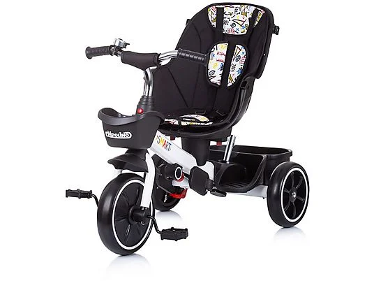 ETTTEGSETT3T3.webp Triciclo Infantil Evolutivo Chipolino SMART 360º Asiento Giratorio Blanco con Manillar Ajustable y Capota - Imagen 1
