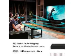 Barra de sonido Sony HT-A3000 – 3.1 Canales, Dolby Atmos, Subwoofer Integrado, Bluetooth, Wi-Fi, Negro - Imagen 8