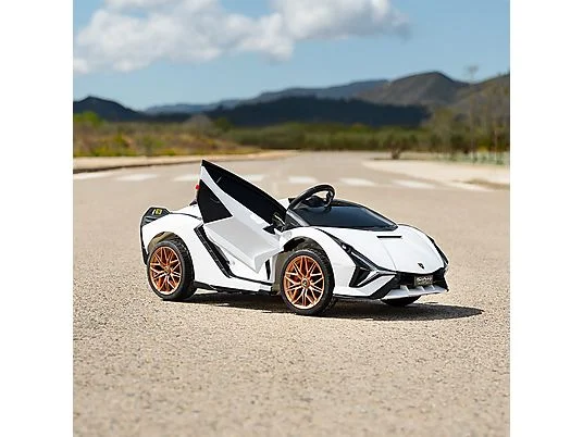 ETZTZETEFQZFET46346.webp Playkin Lamborghini Sian White 12 V – Coche Eléctrico Infantil Blanco - Imagen 1