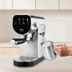 Cafetera Espresso Ufesa Sienna – 20 bar, 1360 W, 2 Tazas, Depósito 0.9 L, Vaporizador Orientable, Inox - Imagen 4