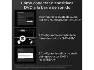 ULTIMEA Skywave X70 – Barra de sonido 7.1.4 con Dolby Atmos, Subwoofer inalámbrico 10”, Bluetooth 5.4, Control por app, 980W, Negro - Imagen 2