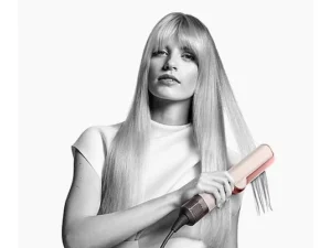 Plancha de pelo Dyson Airstrait™ – Alisado Wet & Dry, 1600 W, 3 temperaturas, iónica, Ceramic Pink/Rose Gold - Imagen 4