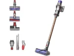 Aspirador Escoba Sin Cable Dyson Cyclone V10™ Absolute - 150 AW, 60 min, Kit 6 Accesorios, Níquel