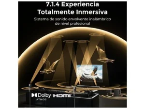 ULTIMEA Skywave X70 – Barra de sonido 7.1.4 con Dolby Atmos, Subwoofer inalámbrico 10”, Bluetooth 5.4, HDMI eARC, 980W, Negro - Imagen 11