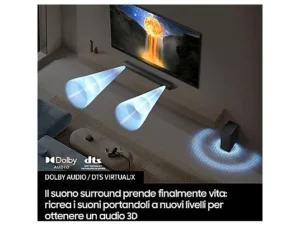 Barra de sonido Samsung HW-B650F/ZF – 3.1 canales, Subwoofer inalámbrico, Bluetooth, 370W, Negro - Imagen 4