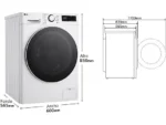 Lavadora LG Serie 600 F4WR6010A0W, 10 kg, 1400 rpm, Clase A, Blanco - Imagen 18