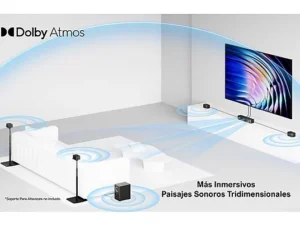 ULTIMEA Poseidon D80 Boom – Barra de sonido 7.1 con Dolby Atmos, Subwoofer inalámbrico, 500W, Bluetooth 5.3, HDMI eARC/HDMI IN, Control por App – Negro - Imagen 10