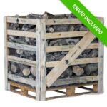 Palet de Leña de Olivo MADERAS CAMPOS – 650 kg (madera natural, palet retráctil, España)
