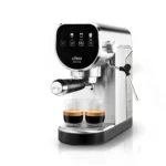 Cafetera Espresso Ufesa Sienna – 20 bar, 1360 W, 2 Tazas, Depósito 0.9 L, Vaporizador Orientable, Inox