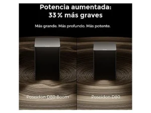 ULTIMEA Poseidon D80 Boom – Barra de sonido 7.1 Canales, Dolby Atmos, Subwoofer 6,5" Inalámbrico, Control por App, Bluetooth, Negro - Imagen 7