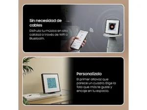 Altavoz Samsung MUSIC FRAME HW-LS60D/ZF – 6 altavoces, Dolby Atmos inalámbrico, Bluetooth, WiFi, Negro - Imagen 5