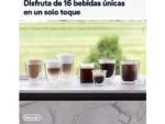 Cafetera Superautomática De'Longhi Rivelia EXAM440.55.B – 1450W, 19 Bar, Molinillo Integrado, LatteCrema Hot, Depósito de Leche, Pantalla Táctil, 16 Recetas, Negro - Imagen 6