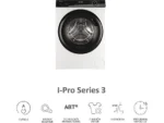 Lavadora Haier I-Pro Series 3 HW90-BP14939-S, 9 kg, 1400 rpm, Clase A, Vapor, Blanco - Imagen 8