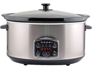 Beper BC.510 Olla de Cocción Lenta 4,5 L Negra — 280 W, Temporizador Digital, 3 Modos - Imagen 10