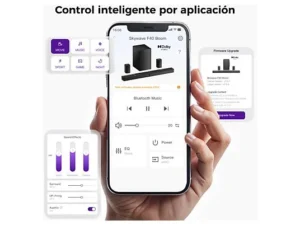 ULTIMEA Skywave F40 Boom – Barra de sonido 5.1.2 canales con Dolby Atmos, Subwoofer 6,5" con cable, Bluetooth, Control por App, Negro - Imagen 3