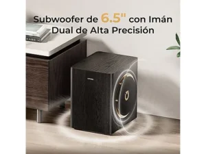 ULTIMEA Skywave X40 – Barra de sonido 5.1.2 Dolby Atmos, Subwoofer inalámbrico 6,5″, 530 W, Bluetooth 5.4, App ULTIMEA, Negro - Imagen 3