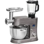 Clatronic KM 3674 Robot de Cocina 1200 W 6,2 L Inox – 12 Velocidades, Multifunción con Picadora