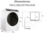 Lavadora Haier I-Pro Series 7 Plus HW110B14979EUGIB, 11 kg, 1400 rpm, Clase A-30%, Wi-Fi, Blanco - Imagen 8
