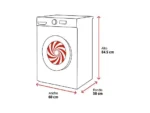 Lavadora Beko VBM3WFT39413WA, 9 kg, 1400 rpm, Clase A, Energy Spin, Blanco - Imagen 9