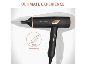 Rowenta Maestria Ultimate Experience CV9920 – Secador 2000 W Air-to-Care Iónico, 9 Ajustes, Motor BLDC, Difusor + 2 Boquillas, Negro / Cobre - Imagen 6