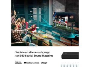 Barra de sonido Sony HT-A3000 – 3.1 Canales, Dolby Atmos, Subwoofer Integrado, Bluetooth, Wi-Fi, Negro - Imagen 3