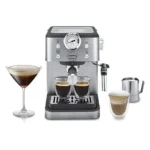 Cafetera Espresso De’Longhi Classic EM450.M – 15 bar, Thermoblock, 2 Tazas, Metal