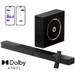ULTIMEA Skywave F30 – Barra de sonido 3.1.2 Dolby Atmos, Subwoofer 5,25", 300 W, Bluetooth 5.4, HDMI eARC, Control App, Negro